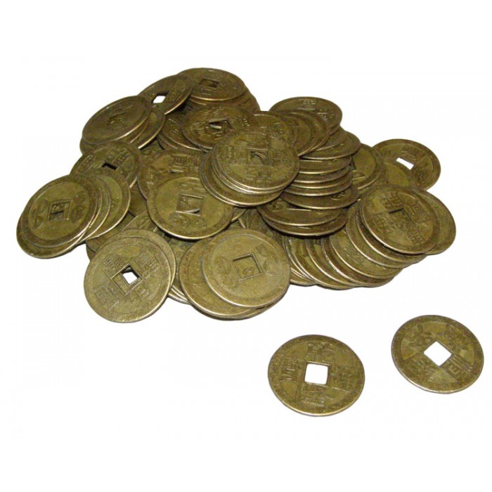 Κινέζικα Νομίσματα Καλοτυχίας - Πλούτου I-Ching 2.5cm 