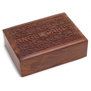 Ξύλινο Κουτί για Κάρτες Αγγέλων
