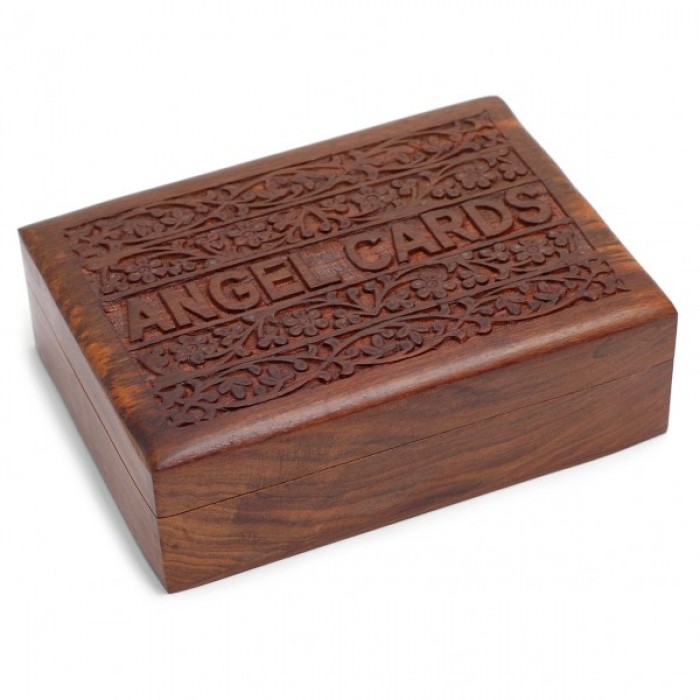Ξύλινο Κουτί για Κάρτες Αγγέλων Προϊόντα από ξύλο