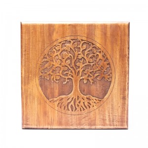 Ξύλινο Τραπεζάκι Βωμός Δέντρο της Ζωής - Tree of Life (σκαλιστό)