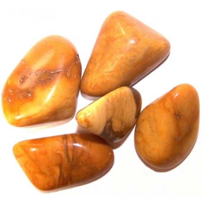 Ημιπολυτιμοι λιθοι - Ίασπις Κίτρινος 2-3cm - Jasper Yellow Βότσαλα - Πέτρες (Tumblestones)