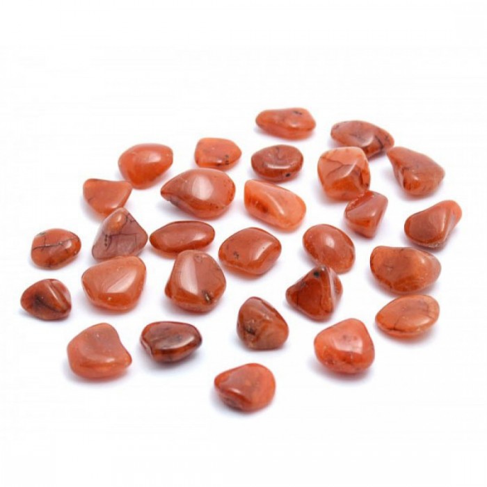 Καρνεόλιο - Κορνεόλη 1-2cm (Carnelian) Βότσαλα - Πέτρες (Tumblestones)