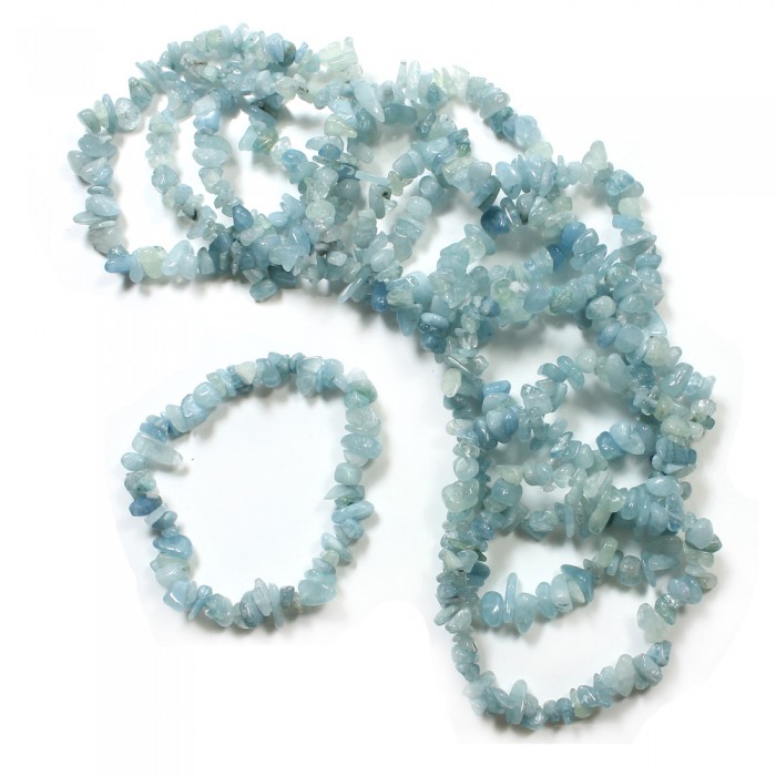 Βραχιόλι από Ακουαμαρίνα - Aquamarine  Κοσμήματα λίθων - Βραχιόλια