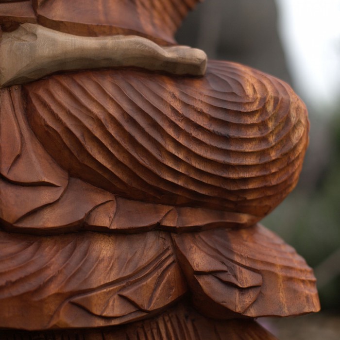 Ξύλινος Βούδας Άγαλμα 30cm (χειροποίητος) Προϊόντα από ξύλο