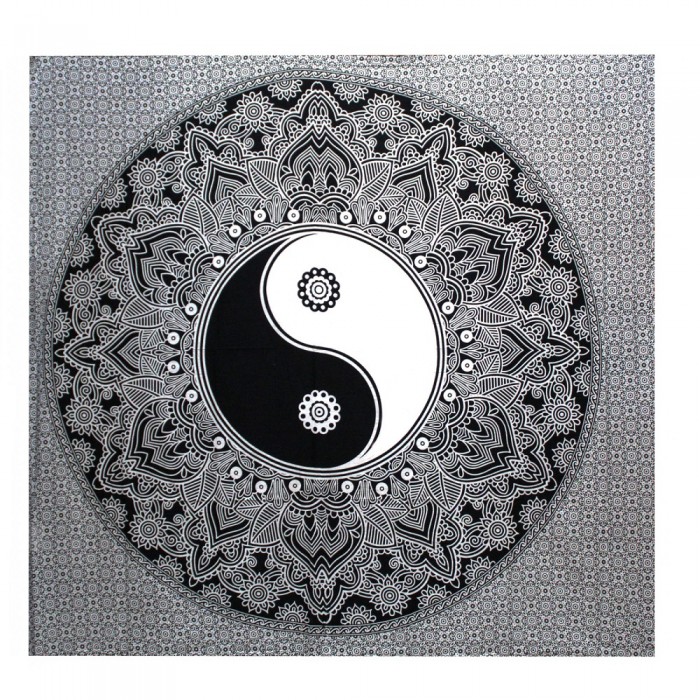Πανί Yin Yang Ασπρόμαυρο 230x200cm Διακοσμητικά πανιά τοίχου-καλύμματα