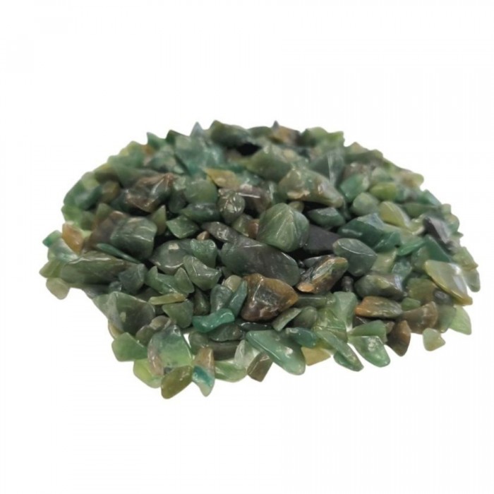 Ημιπολυτιμοι λιθοι - Chip Πράσινη Αβεντουρίνη 100gr (Green Aventurine) Βότσαλα - Πέτρες (Tumblestones)