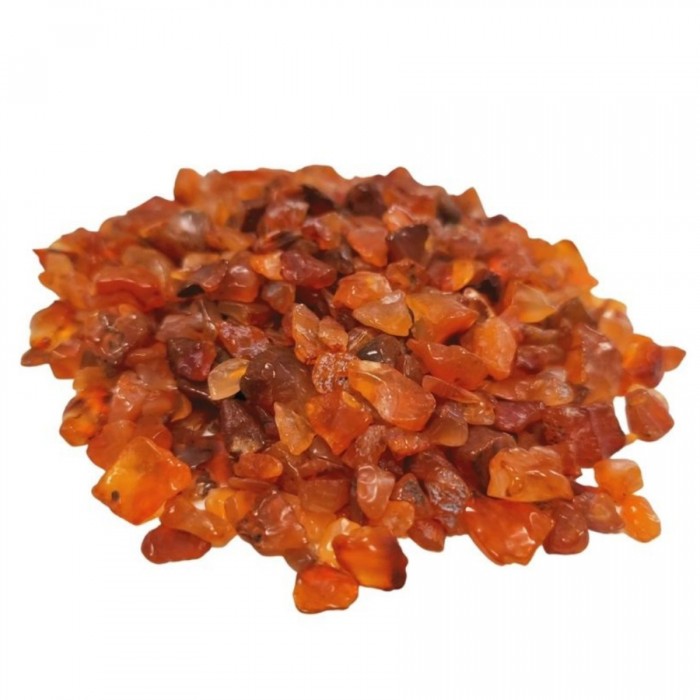 Ημιπολυτιμος Λιθος - Chip Κορνεόλη 100gr (Carnelian) Βότσαλα - Πέτρες (Tumblestones)