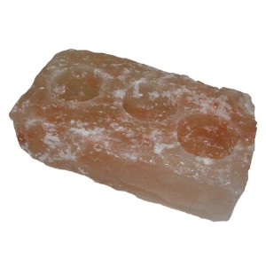 Κηροπήγιο Τριπλό από Άλατα Ιμαλαΐων - Himalayan Salt