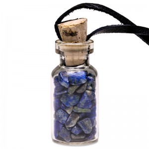 Μίνι Μπουκαλάκι Λάπις Λάζουλι με Κορδόνι - Lapis Lazuli