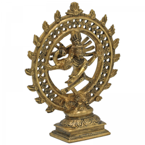 Αγαλματίδιο Σίβα - Shiva Nataraja 15cm (διπλός κύκλος)
