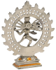 Αγαλματίδιο Σίβα - Shiva Nataraja 15cm (διπλός κύκλος - δίχρωμο) Βουδιστικά - Ινδουιστικά