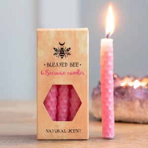 Μελισσοκέρι Σπαρματσέτο Ροζ Μίνι - Spell Candle (6τεμ)