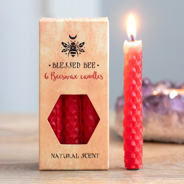 Μελισσοκέρι Σπαρματσέτο Κόκκινο Μίνι - Spell Candle (6τεμ) Κεριά Σπαρματσέτα