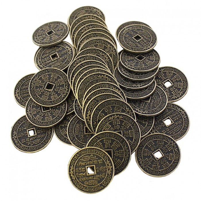 Κινέζικα Νομίσματα Καλοτυχίας - Πλούτου I-Ching 3.5cm Φενγκ Σούι