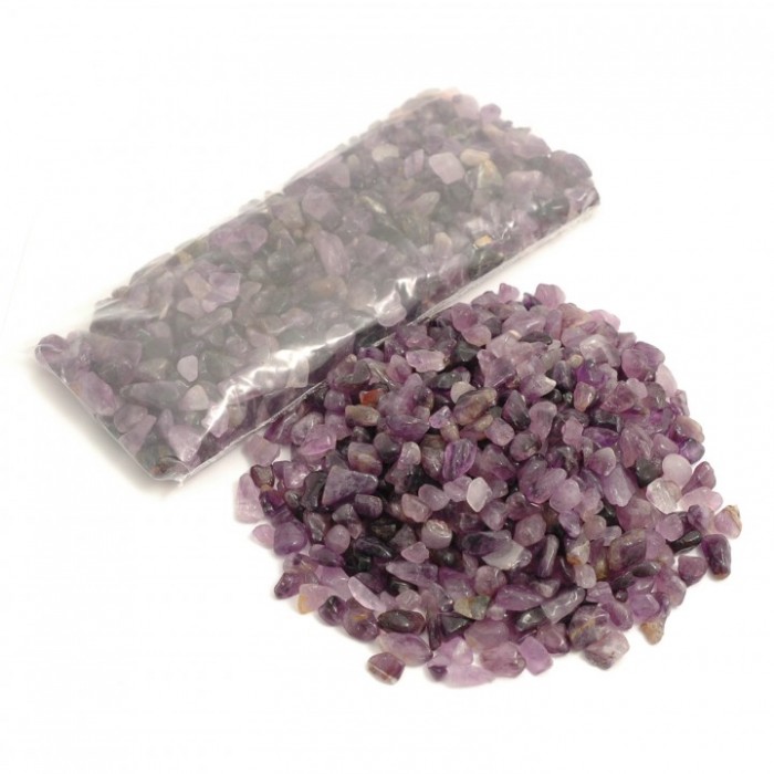 Ημιπολυτιμοι λιθοι - Chip Αμέθυστου 100gr (Amethyst) Βότσαλα - Πέτρες (Tumblestones)
