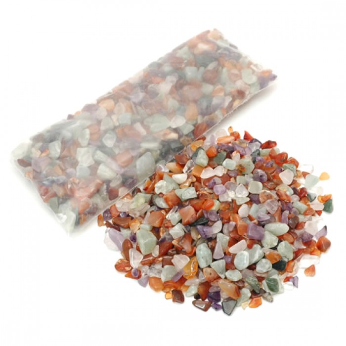 Ημιπολυτιμοι λιθοι - Chip Ημιπολύτιμων Λίθων mix 100gr Βότσαλα - Πέτρες (Tumblestones)