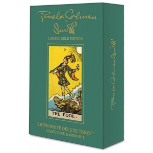 Smith-Waite Deluxe Tarot: Gilded Deck & Book Set