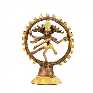 Αγαλματίδιο Σίβα - Shiva Nataraja 13cm (δίχρωμο)