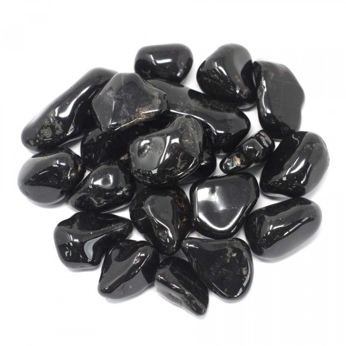 Ημιπολυτιμοι λιθοι - Μαύρος Όνυχας - Black Onyx Βότσαλα - Πέτρες (Tumblestones)