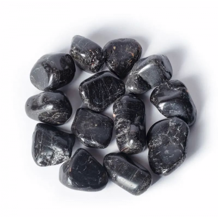 Ημιπολυτιμοι λιθοι - Μαύρη Τουρμαλίνη - Black Tourmaline 3-4cm Βότσαλα - Πέτρες (Tumblestones)
