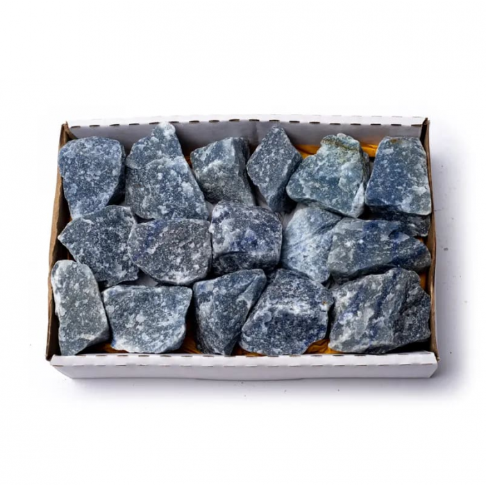 Ημιπολυτιμος Λιθος - Μπλε Χαλαζίας Ακατέργαστος 3-5cm (Blue Quartz) Ακατέργαστοι λίθοι