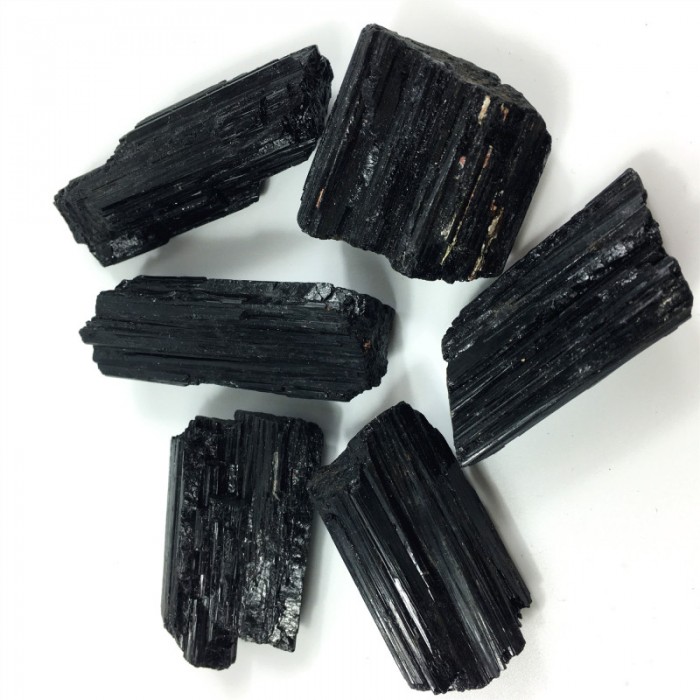Ημιπολυτιμοι λιθοι - Μαύρη Τουρμαλίνη ακατέργαστα κομμάτια 2-3cm - Tourmaline Ακατέργαστοι λίθοι
