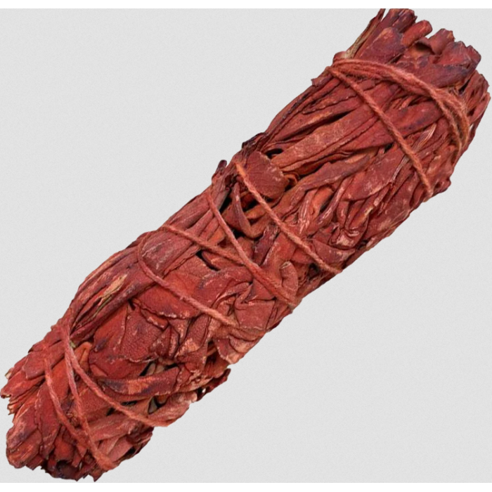 Λευκό Φασκόμηλο - Αίμα Δράκου 10cm (Dragon's blood Sage) Smudge Stick Σαμανικά Βότανα Θυμιάματα