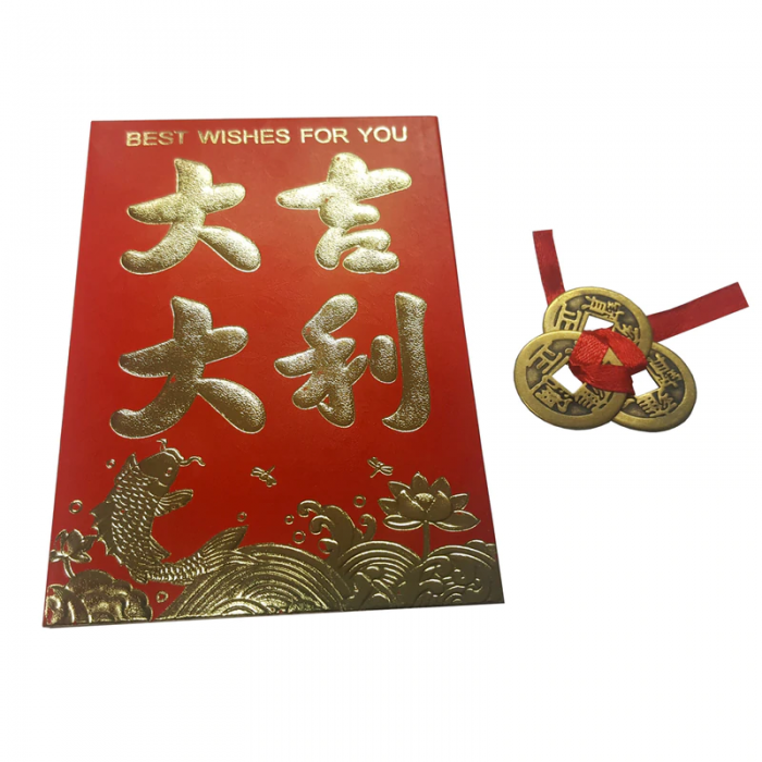 3 Κινέζικα Νομίσματα Καλοτυχίας - Πλούτου Φενγκ Σούι
