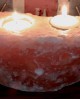 Κηροπήγιο Διπλό από Άλατα Ιμαλαΐων - Himalayan Salt Φωτιστικά από Άλατα Ιμαλαϊων
