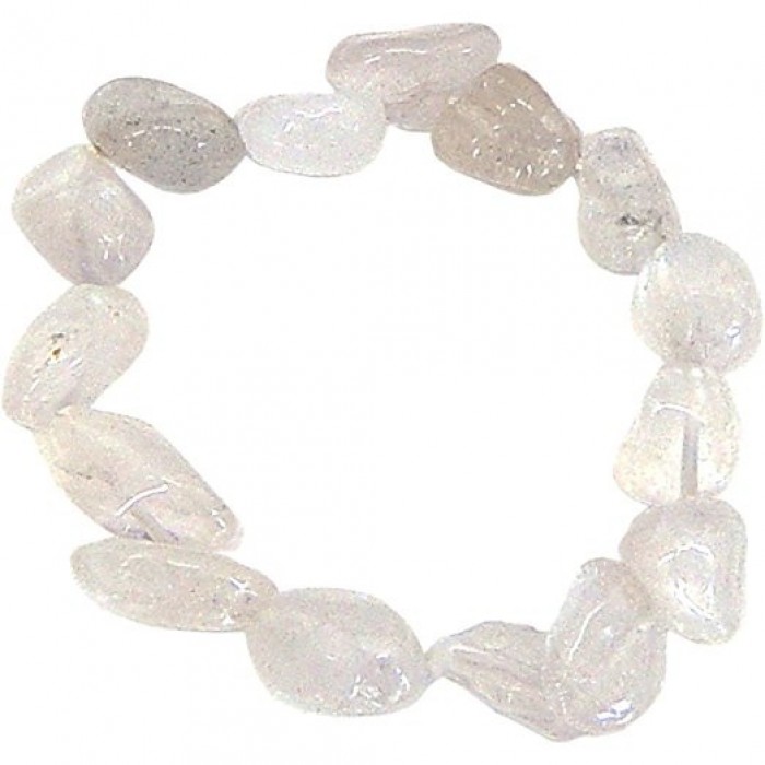 Βραχιόλι Χαλαζία - Crystal Quartz (λίθοι) Κοσμήματα λίθων - Βραχιόλια