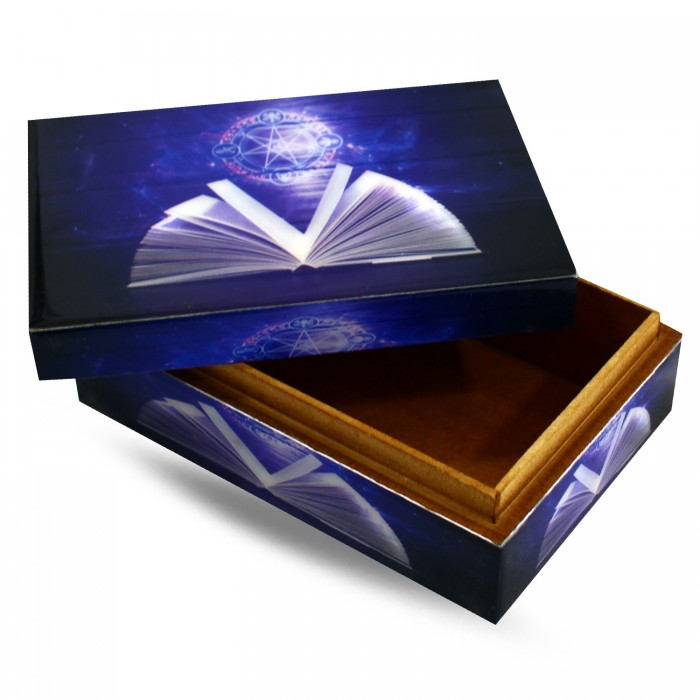 Μαγικό Βιβλίο κουτί ξύλινο Κουτιά φύλαξης ταρώ