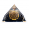 Οργονίτης Πυραμίδα Μαύρη Τουρμαλίνη Flower Of Life 7cm - Tourmaline