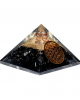 Οργονίτης Πυραμίδα Μαύρη Τουρμαλίνη Flower Of Life 7cm - Tourmaline Διάφορα σχήματα
