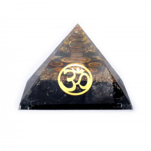 Οργονίτης Πυραμίδα Μαύρη Τουρμαλίνη Chakra 7cm - Tourmaline