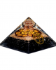 Οργονίτης Πυραμίδα Μαύρη Τουρμαλίνη Chakra 7cm - Tourmaline Οργονίτες - Ενεργειακές Γεννήτριες
