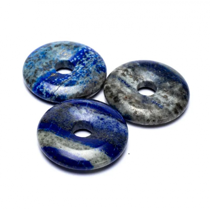 Ημιπολυτιμοι λιθοι - Λάπις Λάζουλι - Lapis Lazuli donut 4cm Μενταγιόν