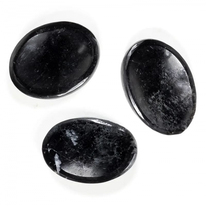 Palm Stone - Μαύρη Τουρμαλίνη (Tourmaline Black) Πέτρες παλάμης (Palm Stones)