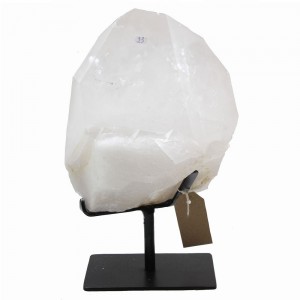Κρύσταλλος Χαλαζία 10.3kg ακατέργαστος (μεταλλική βάση)- Quartz Clear