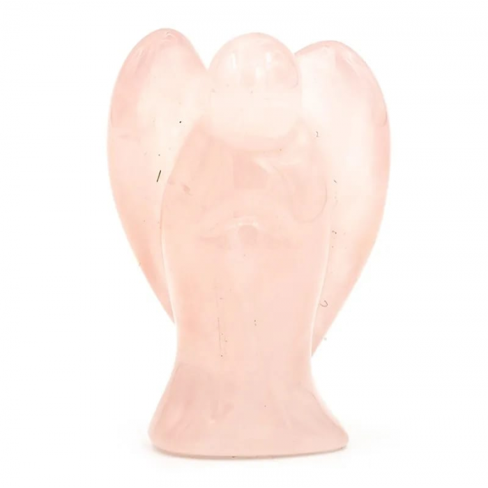 Ημιπολυτιμοι λιθοι - Αγγελάκι Ροζ Χαλαζία 4cm Άγγελοι